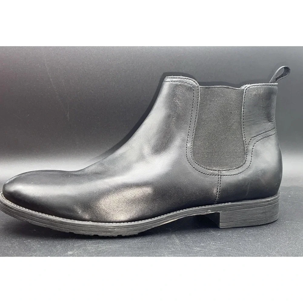 Gordon Rush Men's Cardiff Black Leather Chelsea Boots NIB Sz US 11 $245‎ Retail